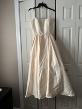 Long Light Yellow Bridesmaid/Prom Dress