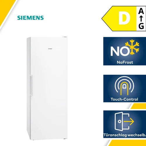 Siemens GS58NDWDP iQ500 Stand Gefrierschrank, 70cm breit, 366l, noFrost, LED-Bel