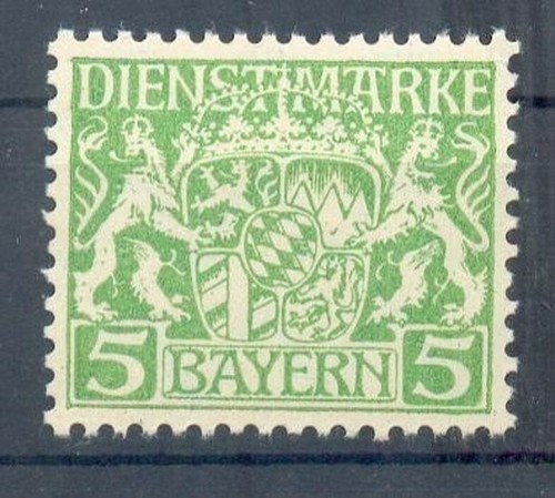 BAVARIA SERVICE 17WZ** MNH MINT NEVER HINGED BBP 50 EUR (69138