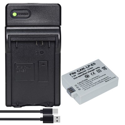 For Canon LC-E5 LP E5 Battery & Charger For EOS 1000D 450D 500D Rebel T1i XS XSI