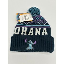 Disney Lilo & Stitch Ohana Fair Isle Pom Bean...
