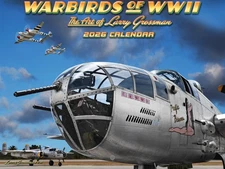 Vintage Airplane Calendar 2026 Grossman Warbirds WW2 Aviation Monthly Wall USA