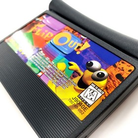Flip Out (Atari Jaguar, 1995) Complete In Box Mint Cartridge Tested & Works