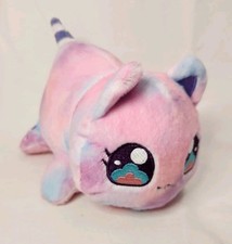 Aphmau MeeMeows Cotton Candy Cat Purple Pink Blue Plush 8.5"