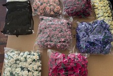 2016 PCS MULBERRY PAPER ROSES/FLOWERS 14 colours / 1.5cm flowers - Job lot