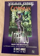 Catwoman yr 1 1995 Print Ad promo art DC House Ad comics Jim Balent illustration