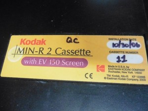 lot of 4 KODAK MIN-R 2  Mammography cassette EV 150 Screen X-Ray see pics 4 size