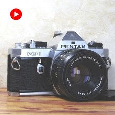 Pentax MX Film Camera Excellent / Fully Working  Rikenon 50mm f/2 From Japan
