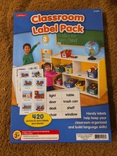 Lakeshore Classroom Label Pack KT2905 Words and Pictures Ages 3 Language Skills