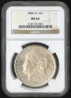 US Coin 1884-CC Morgan Silver Dollar NGC MS62 Carson City $1 NO RESERVE!