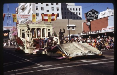 SL37 Slide 1969 Rose Parade Float Huntington Library Pasadena 492a