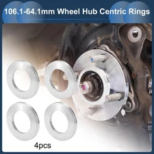 OD 106.1mm to ID 64.1mm Car Wheel Hub Centric Rings Aluminum Alloy 4 Pcs
