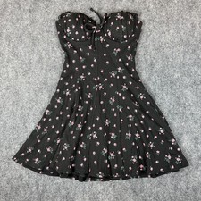 Windsor Woman’s Y2K Floral Mini Dress Size Medium Sleeveless Zip
