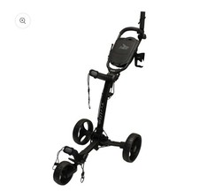 AXGLO 2026 TRILITE 3 WHEELED GOLF PUSH TROLLEY +FREE ACCESSORY PACK - GREY/BLACK