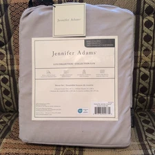 Lux Collection by Jennifer Adams 3-Piece Duvet Cover set KING/ CALI KING Beige
