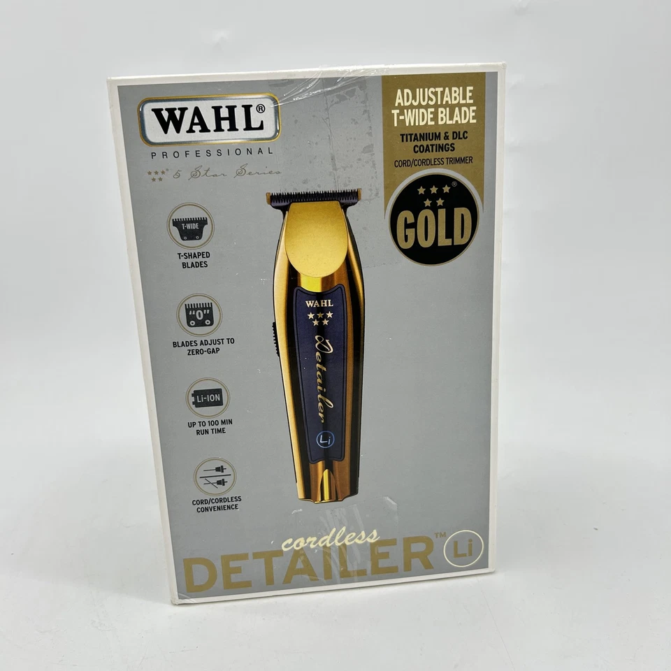 Wahl Gold Cordless Detailer Li - mit zusätzlichem Larga t Lama zum Abschluss der