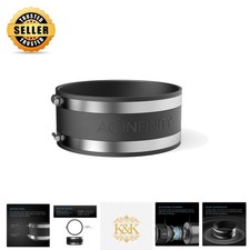 6-Inch Noise Reduction Clamp for Duct Coupling - Durable Rubber  Steel