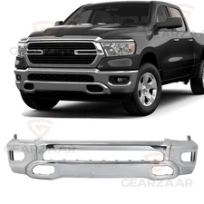 Chrome Steel Front Bumper Cover Face Bar For 2019-2024 RAM 1500 Nmmcjfnxohcllybn