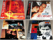 4 X JAPAN LASERDISCS LD NTSC Japan ACTION Clint Eastwood Harrison Ford W Snipes