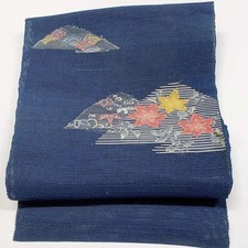 6966 Japanese Vintage Nagoya Obi Belt Kimono Fabric Silk Traditional Summer