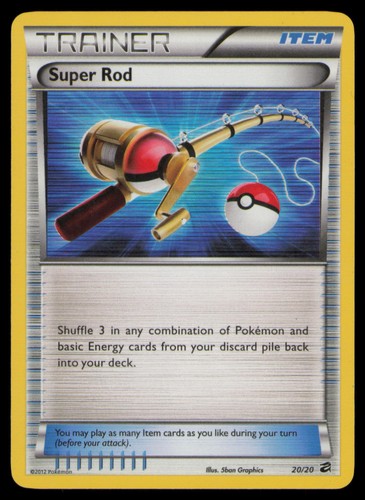 Super Rod 20/20 Holo Rare Dragon Vault Pokemon Holo Lightly Played