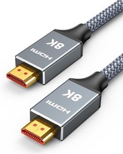 2ft 48Gbps HDMI Cable   8K 4K High Speed for TVs, Consoles  Projectors