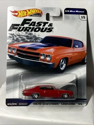 Hotwheels 1/64 🇫🇷 Fast and Furious 1/4 mile muscle 1970 Chevrolet Chevelle SS - Photo 1/4