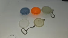 Vintage Tupperware Mini Wonderlier Bowl Keychain Pill Holder With Lids(3)