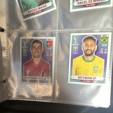 Panini FIFA World Cup Qatar 2022 Trading Cards Ronaldo Neymar Mané Di María
