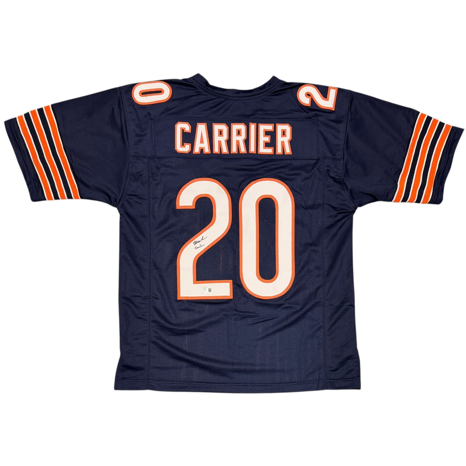 Mark Carrier Signed Chicago Bears Custom Jersey Beckett Witness BAS COA