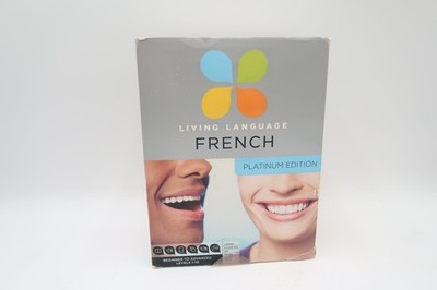 Living Language French Platinum Complete 3 Book 9 Audio-CD Set Online Course