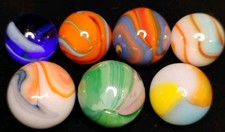 .67"-.55" VINTAGE/MODERN MARBLES LOT  MINT/NM