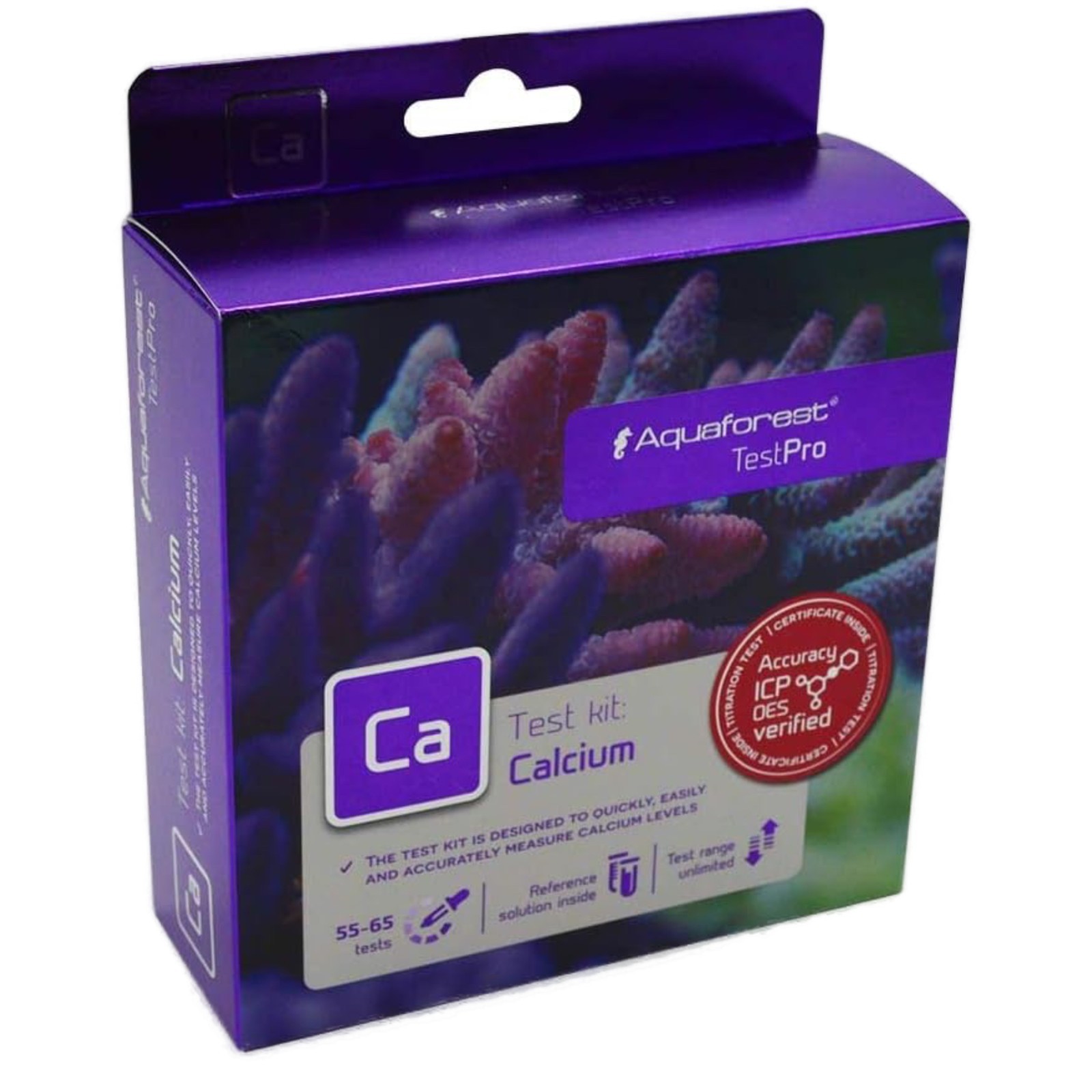 Aquaforest TestPro Calcium Ca Test Acquario Marino 55-65 Misurazioni