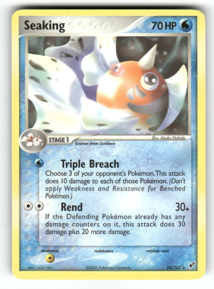 Seaking 24/107 - R Deoxys Pokemon NM