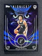 2025-26 Topps Midnight Basketball Dylan Harper #NO-17 Night Owls Rookie RC Spurs