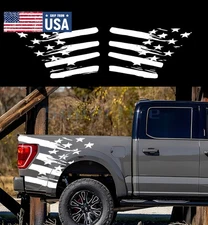 White Sport Rear Trunk Side Bed Vinyl Decal Sticker Fit Dodge RAM 1500 2500 3500