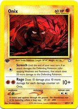 basic onix pokemon card Onix (56) (56) 056/95 - Reverse Holofoil Unleashed