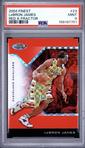 LeBron James [Red XFractor] #23 2004 Finest card