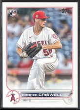 2022 Topps Cooper Criswell Rookie Los Angeles Angels #521