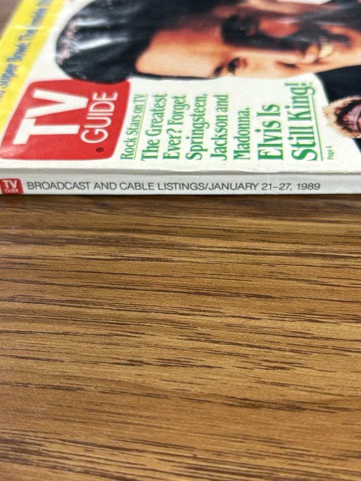 TV Guide 1989 Atlanta GA Ed Local Ads Elvis Bruce Super Bowl Broncos Bears MJ - Image 3 of 4