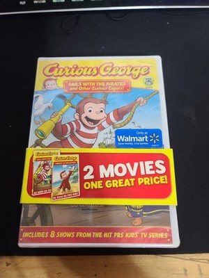 Curious George Sails with the Pirates and Other Curious Capers! DVD PBS Sealed 