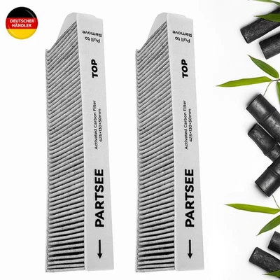 MARKENLOS 2X Aktivkohlefilter passend für Bora Pure Filter PUAKF (PURU / PUXU)