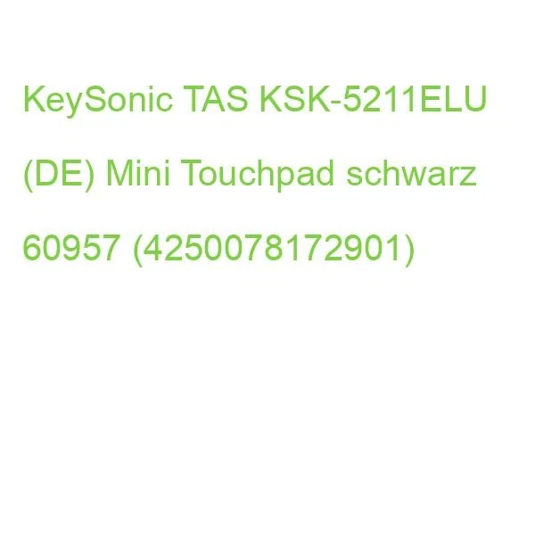KeySonic TAS KSK-5211ELU (DE) Mini Touchpad schwarz 60957 (4250078172901) - Bild 2 von 2