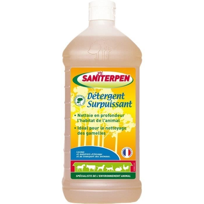SANITERPEN Détergent Surpuissant 1L liquide de nettoyage ultra concentré