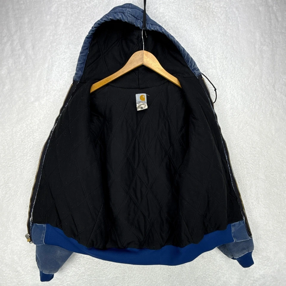 Carhartt Active Jacket Quilt Lined Mens Medium J68 BLU Blue Sandstone - Image 3 of 4