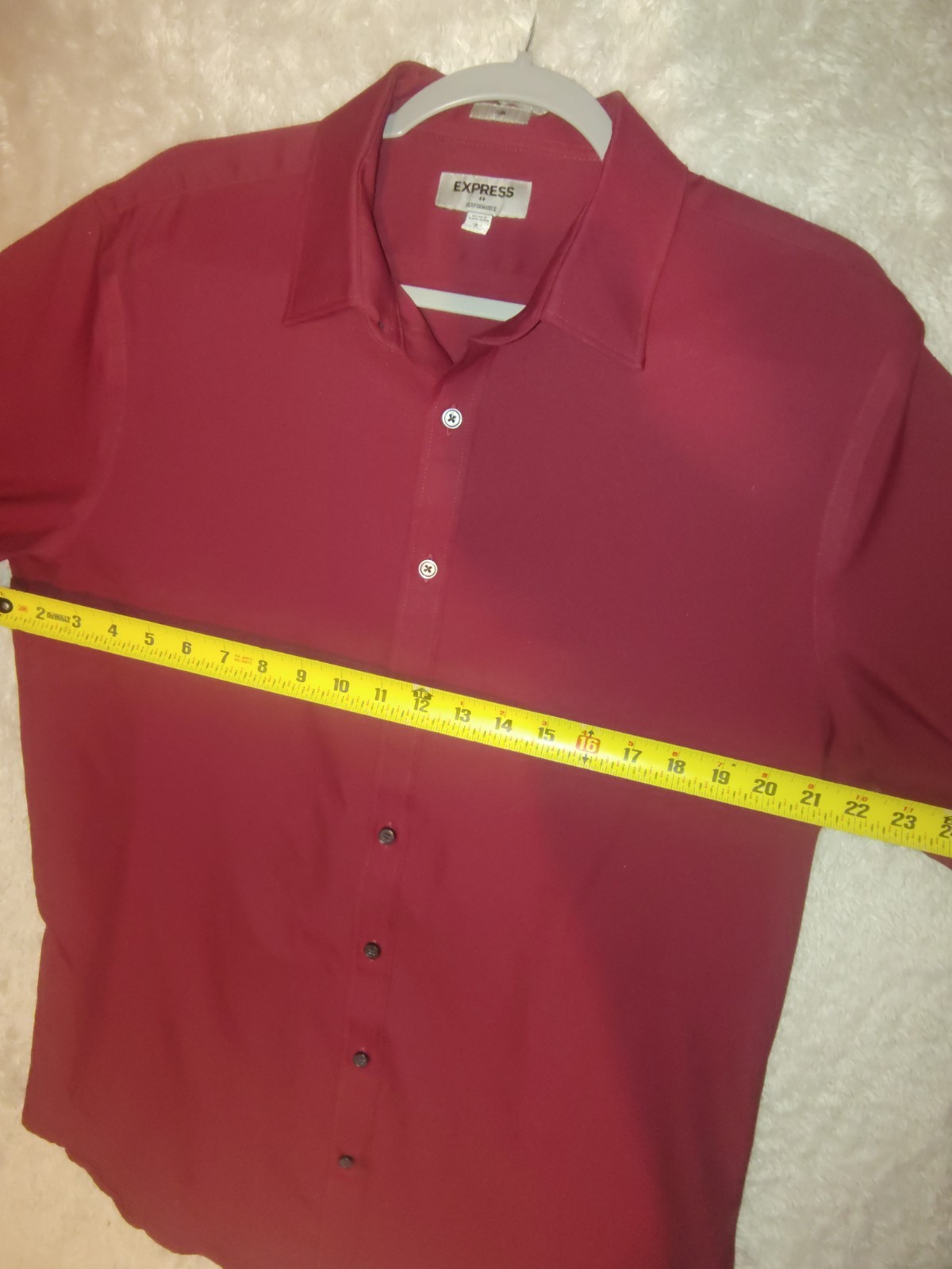 Express Performance Long Sleeve Button Down Shirt… - image 7