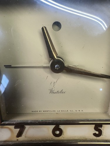 Vintage 1940's Art Deco Westclox Ardmore Clock S5-E Tested Bakelite MCM - Picture 11 of 11