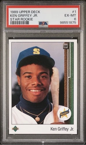 1989 Upper Deck #1 Ken Griffey Jr Star Rookie PSA 6 EX-MT (RC)
