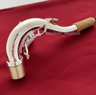 Quality Shiny Silver Neck For C Melody Saxophone Curved NECKS Size 24.00 mm
