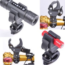 90  Black Rotating Bike Handlebar Mount Clamp Clip Holder for Flashlight Torch